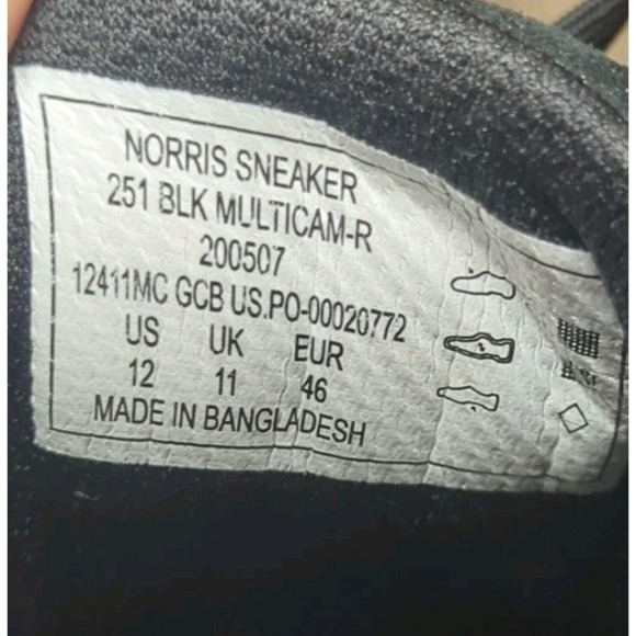 5.11 Tactical Norris Shoes Men's Size 12 Black Multicam Vibram Sole ASTM Rated - Picture 8 of 13